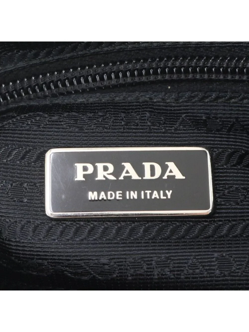 Prada Tessuto Nylon Triangle Logo Leather Shoulder Bag Crossbody Messenger